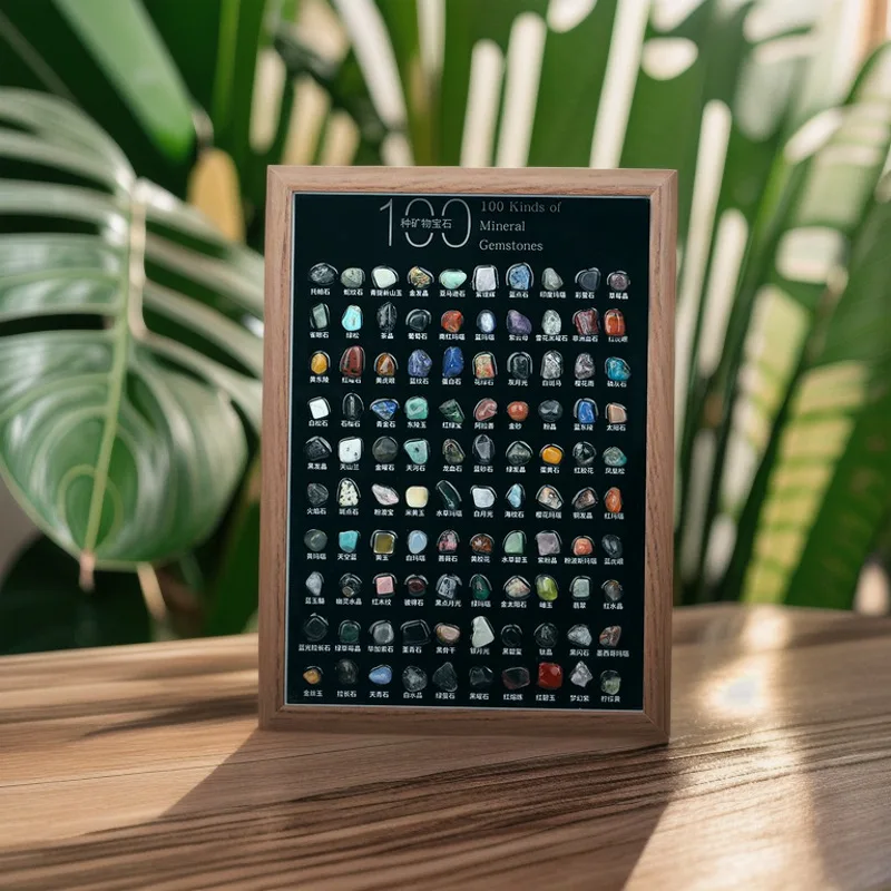 100 Natural Mineral Specimens, Geological Minerals, Stones, Crystal Raw Stones, Ornaments, Festival Home Decorations, Paintings,