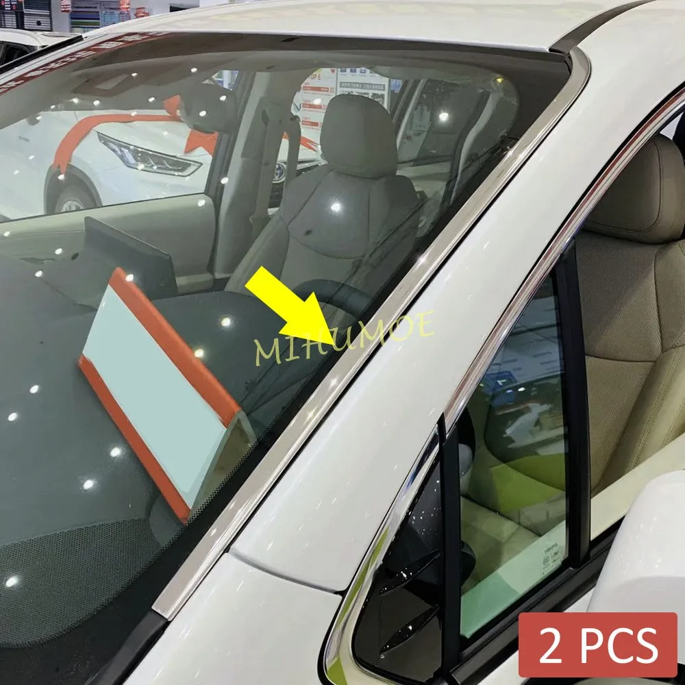 

Stainless Steel Front Windshield Side Molding A-Pillar Stylish Trims For Toyota Sienna 2021 2022 2023 2024 2025 2026 Accessories