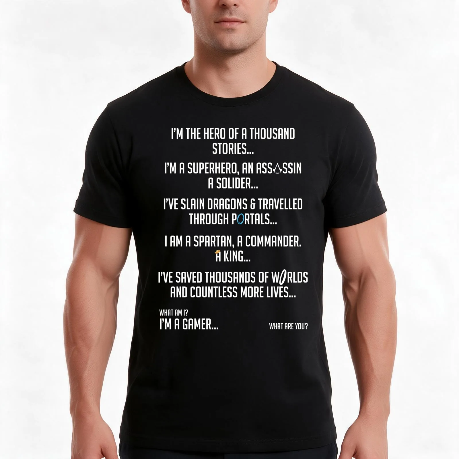 Gamer - Remastered Edition T-Shirt Summer Casual Cotton Tee Oversized Streetwear Tops Vintage Graphic Print Unisex Men Women