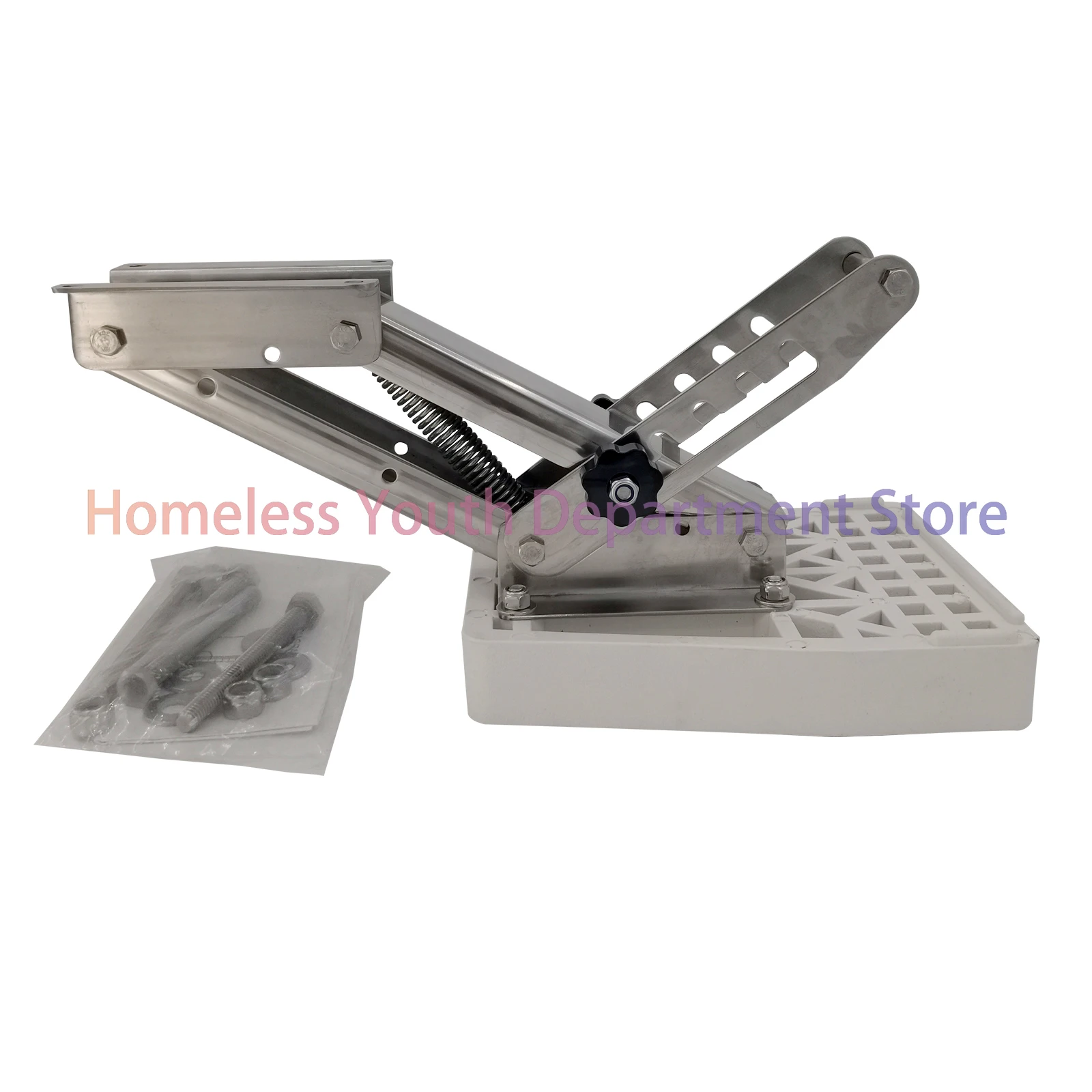 Ship engine bracket, white panel, motor bracket, 304 stainless steel, 20HP marine and yacht hardware accessories