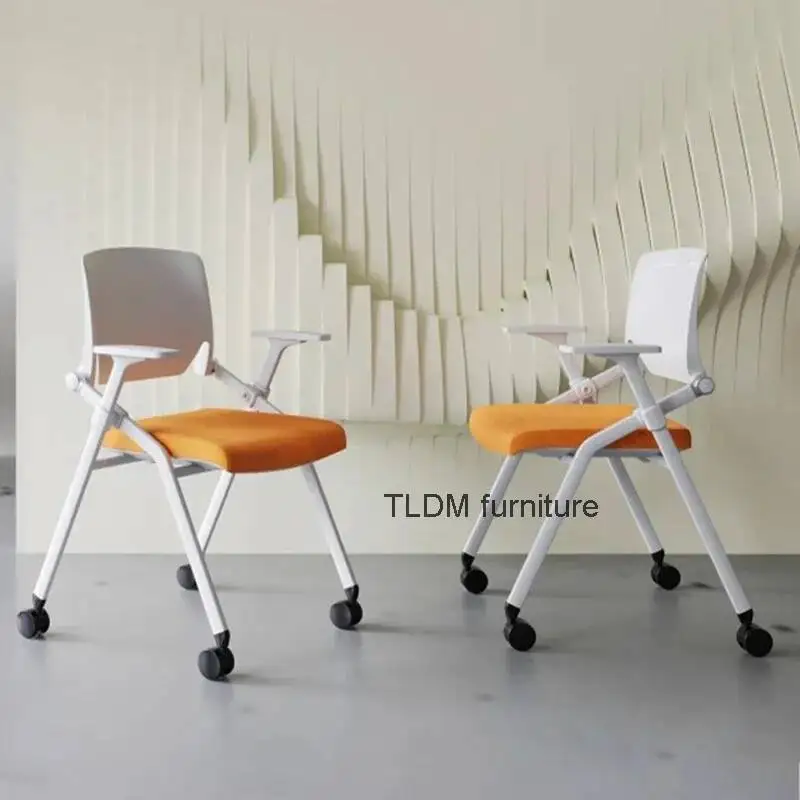 Silla De entrenamiento plegable De malla, Silla De oficina ergonómica, reunión De personal, tablero De Escritorio, muebles De oficina WKOC