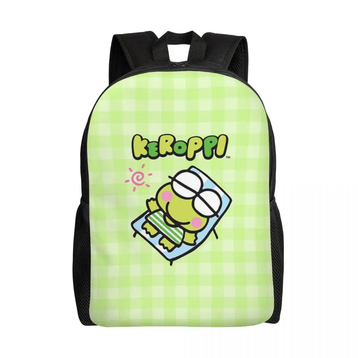 

Рюкзак Keroppi для мужчин и женщин, водонепроницаемая школьная сумка для колледжа, с принтом