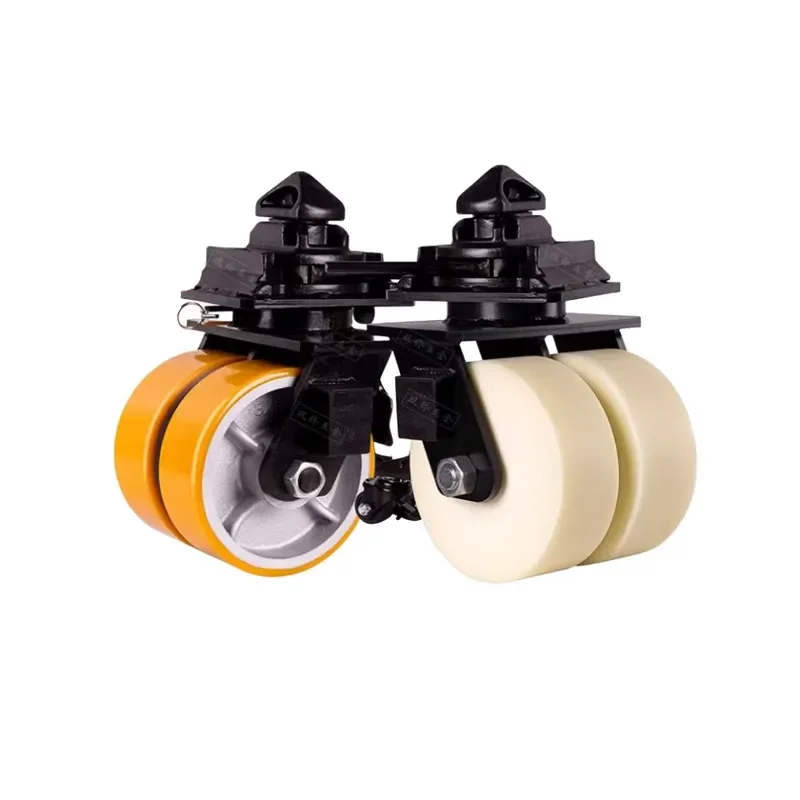 Container Ship Super Heavy-duty Double-wheel 6/8/10/12 Inch Polyurethane Load-bearing Swivel Wheels MC Nylon Foot Wheels