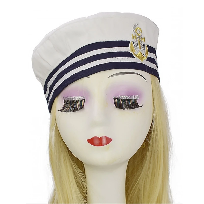 Sailor Captain Hat for Kids Adults Sailor Party Cosplay Costume Props Navy Captain Hat for Sailor Party Dropshipping