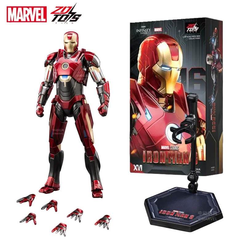 ZD Toys Iron Man MK15 MK16 War Machine MK2 Action Figure Iron Man Mk47 MK35 Red Snapper 1/10 Scale Iron Man Collections Gift