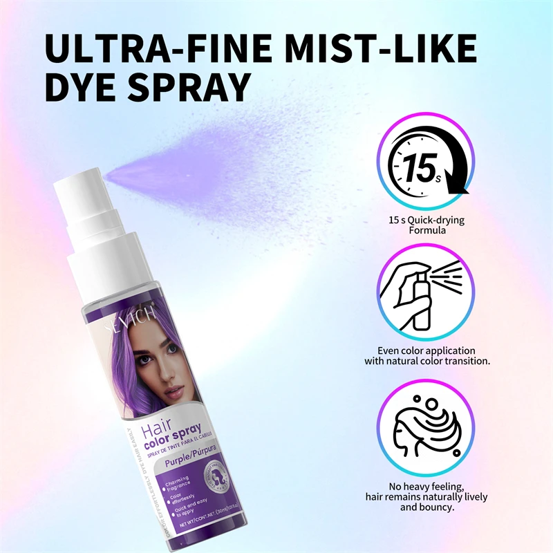 Sevich New Style Hair Color Spray One-Time Hair Color Instant Hair Salon Hair Care Styling Product For Men and Women 5 Color