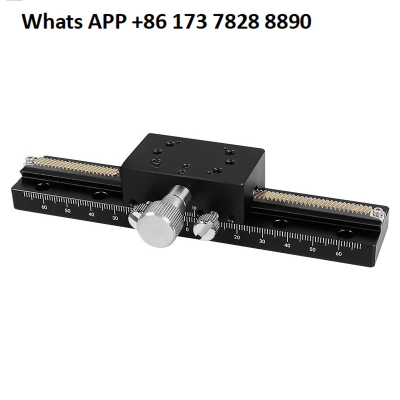 glissiere-a-fente-en-queue-d'aronde-axe-x-barre-d'engrenage-de-haute-precision-reglage-optique-fin-xdtls80-100-150-200