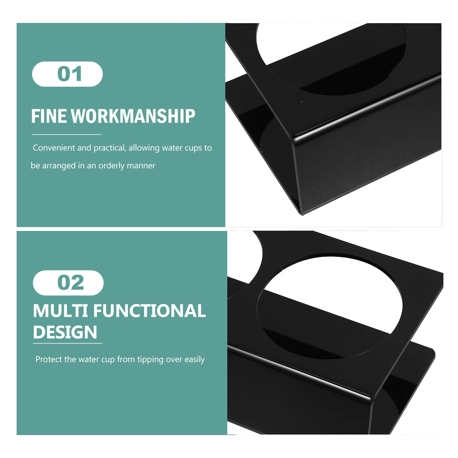 1pcs Acrylic Water Cup Rack Stackable Beverage Display Stand For Hotel Room Drink Bottle Organizer Cabinet Cup Holder