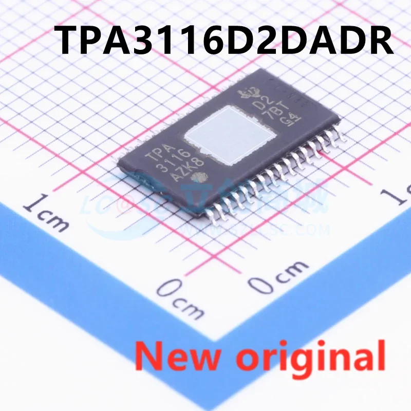 10PCS New original TPA3116D2DADR TPA3116D2 TPA3116 HTSSOP-32 Class D audio amplifier