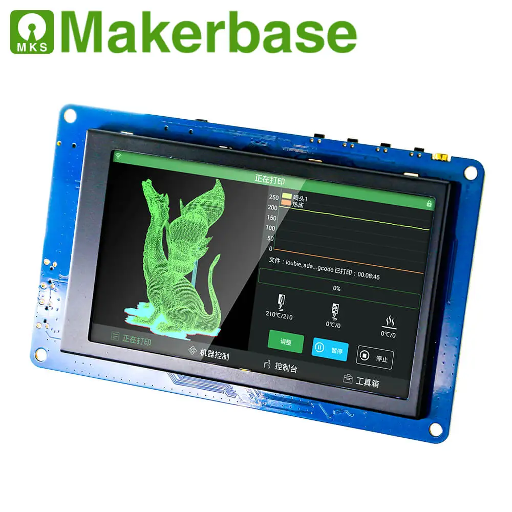 Makerbase MKS Pad45 Impressora 3D Tablet Android de 4,5 polegadas Modelo 3D Biblioteca Impressão Remota