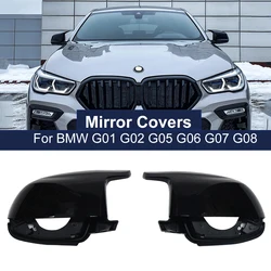 High-quality Rear View Mirror Cover Trim Kit  For BMW x3 G01 x4 G02 x5 G05 2018-2022 Car Wing Side Rearview Mirror Cover Caps