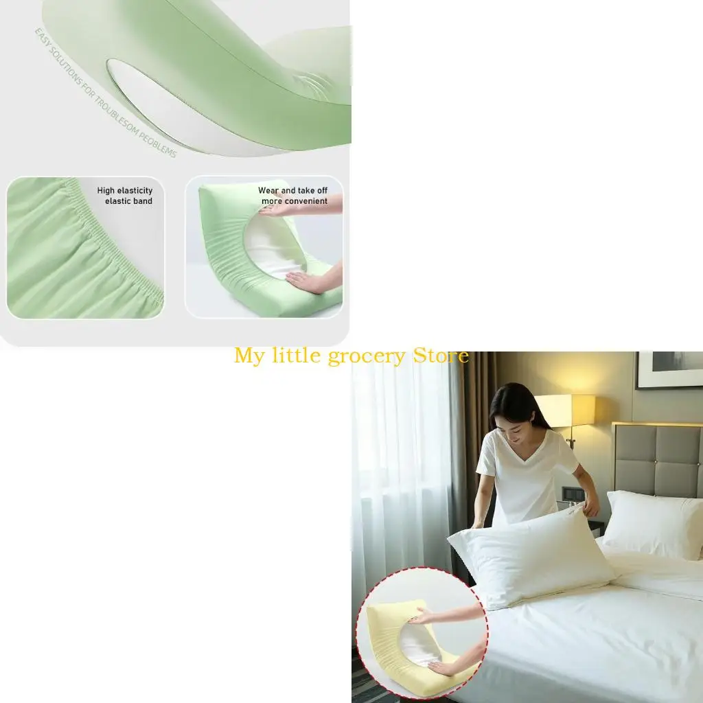 

D5BD 2Pieces Portable Disposable Pillow Cover for Hygiene During Travel Adventures