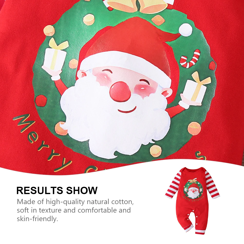 

Santa Climbing Clothes Baby Christmas Costume Toddler Jumpsuit Cotton Lovely Outfit Festive