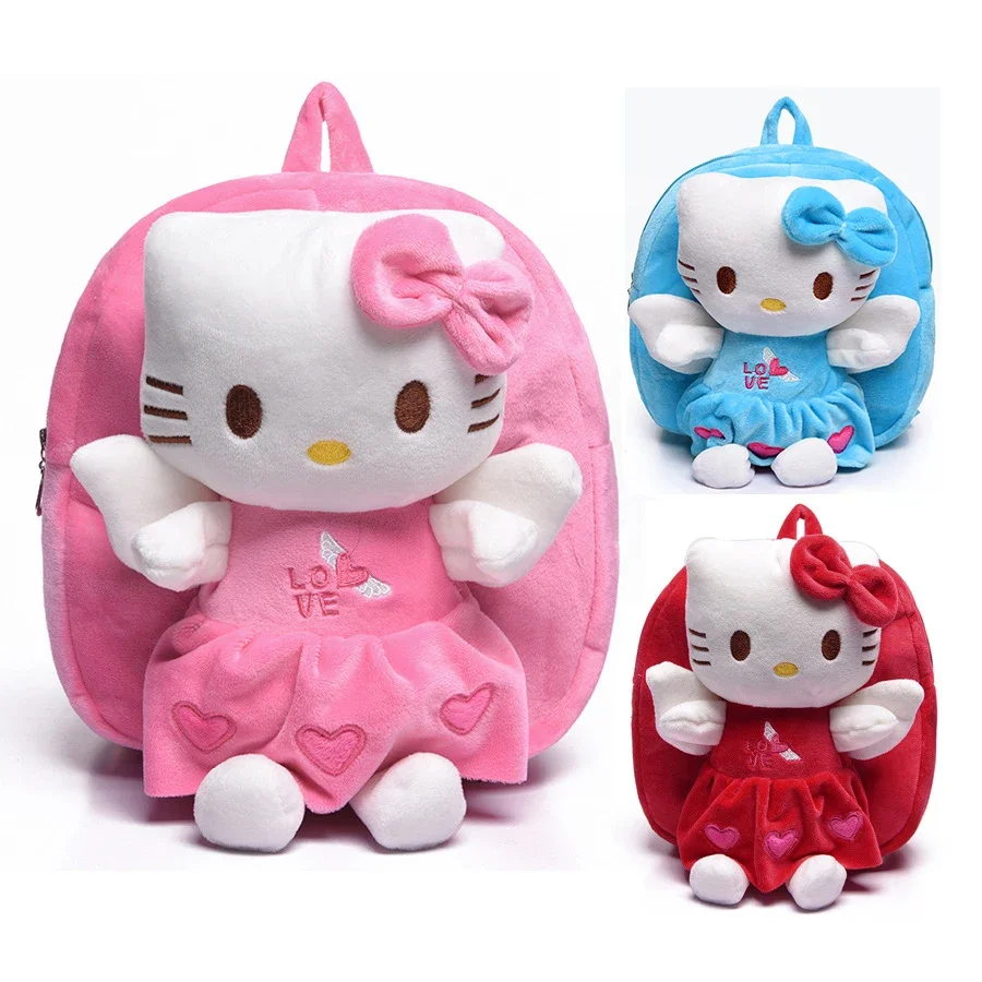 Hello Kitty Cute Backpack Cartoon Cute Children's Schoolbag Kindergarten 1-3 Years Toddler Backpack Sanrio Bag Animel Figure