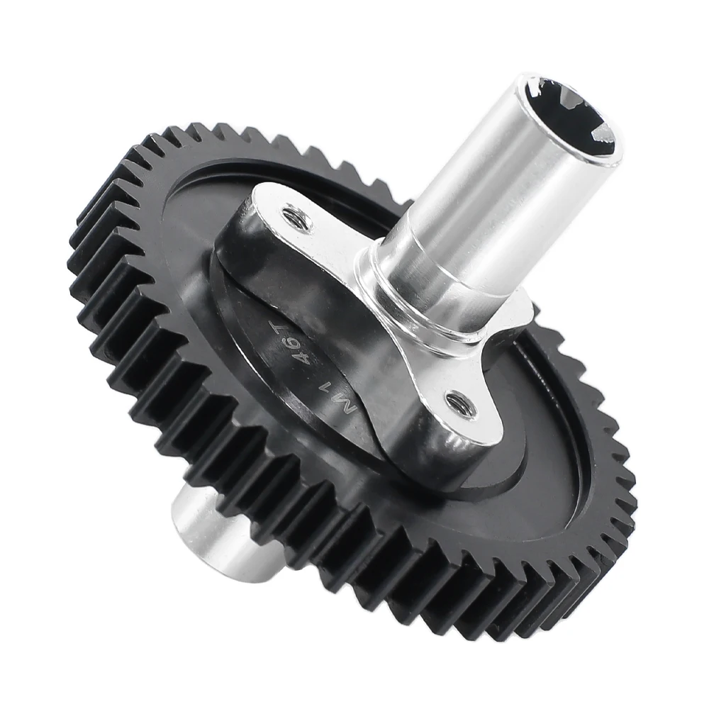 HFLRC Slipper Clutch Spur Gear Assembly M1 30T 40T 43T 44T 46T Steel Gear with Aluminum Splined Cup for 1/10 RC Car