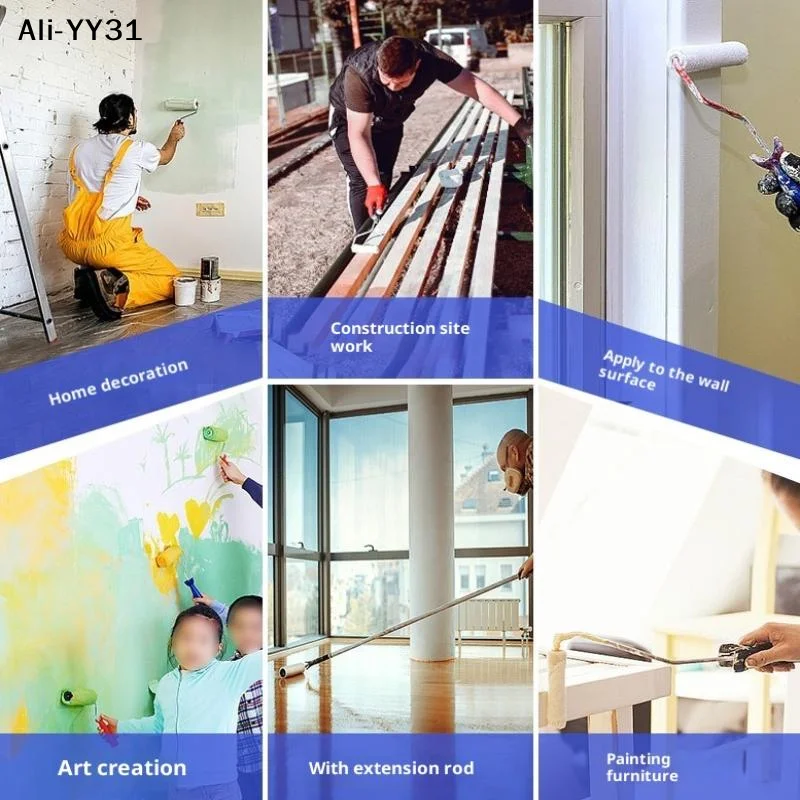 

【Y31】11Pcs 2025 Paint Roller Kit Get Professional-Looking Walls with 4 Inch Rollers & Covers For Hotel/Restaurant/Commercial