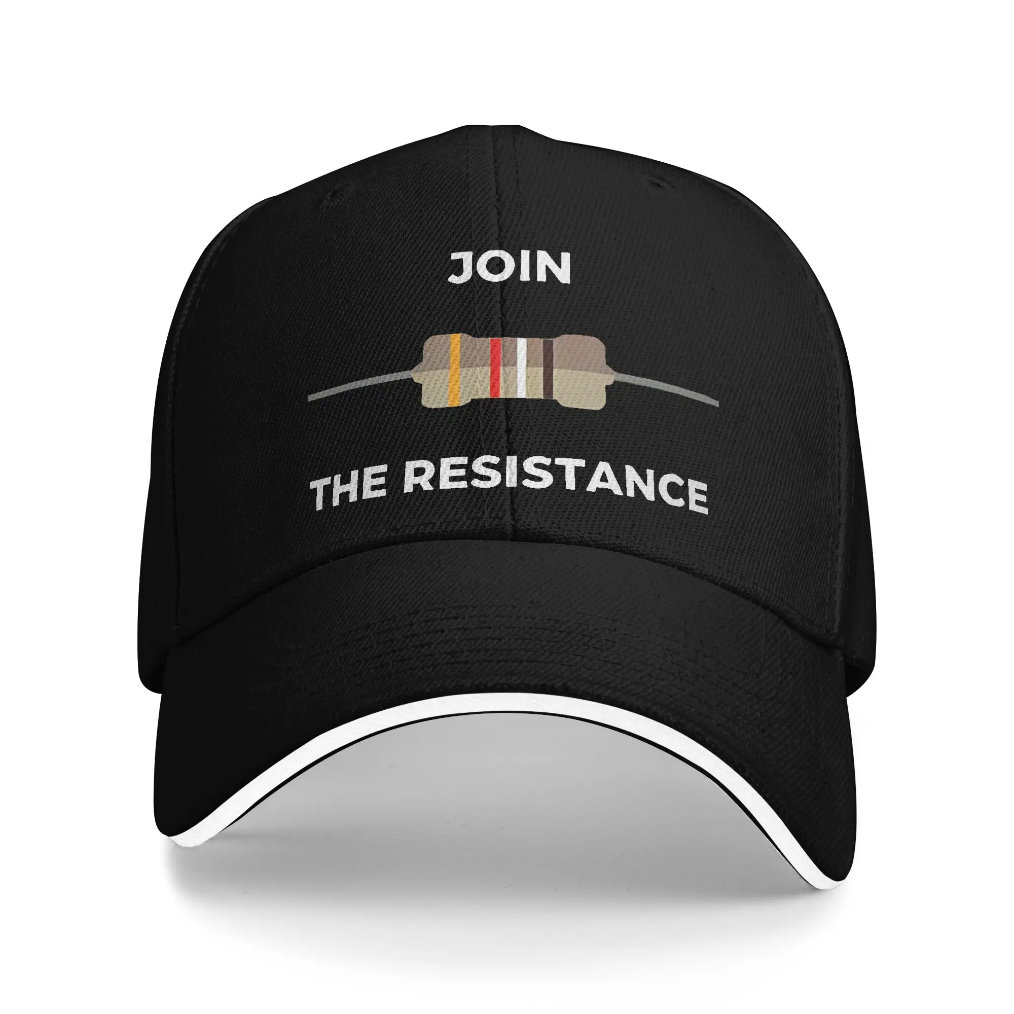 Funny Join the Resistance Engineer Sandwich Baseball Cap Fashion Resistor Unisex All Seasons Adjustable Headwear Sport Gift Hat