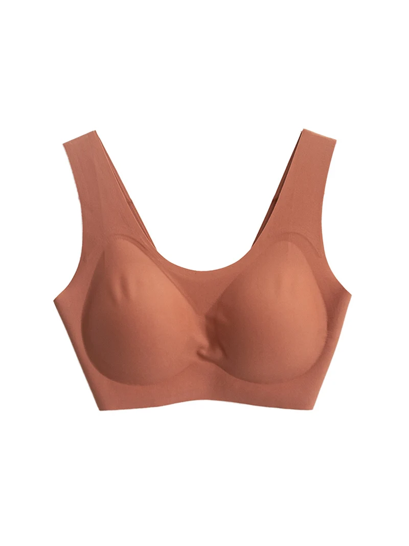 SuyaDream donna 3/4 coppe reggiseni senza cuciture fodera in seta naturale filo imbottitura sottile senza spalline reggiseno stile Yo ya 2022 intimi neri