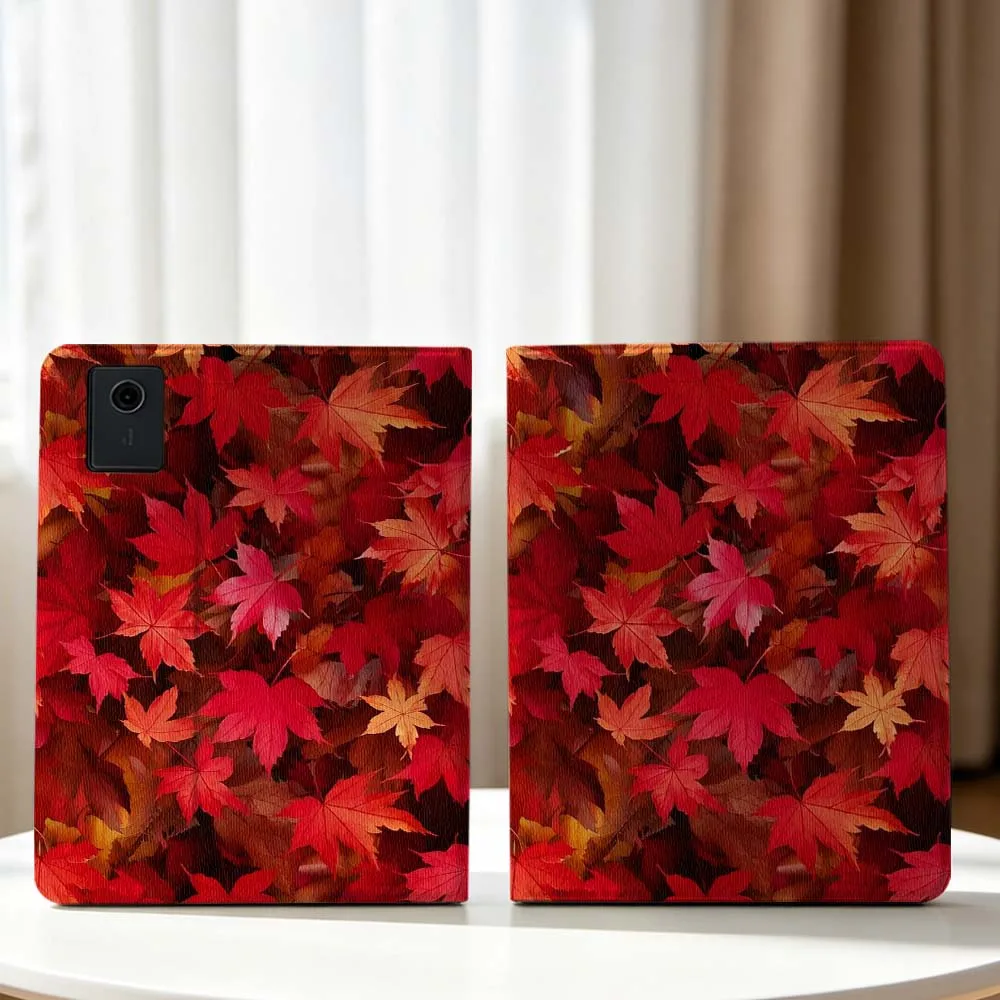 Autumn Maple Leaves Pattern For Lenovo Xiaoxin Pad Pro Tab P12 P11 11 13 11.2 inch K11 Plus Pen Tray Tablet Case Soft