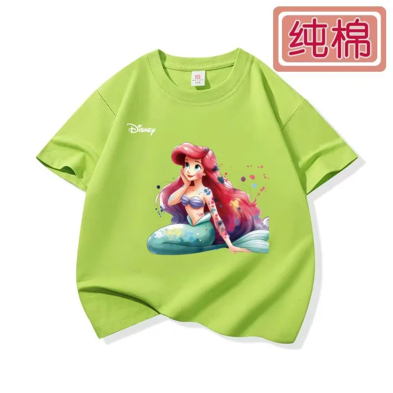 Stitch joint children's T-shirt summer pure cotton boys' short sleeved girls' baby top cartoon printed trendy brand children's c