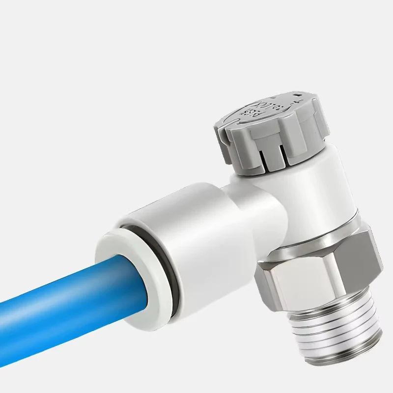 

50pcs Air Pipe Quick Plug Speed Control Valve Connector Cylinder Pneumatic Throttle Valve AS1201F/2201F-M5-04 A/SA