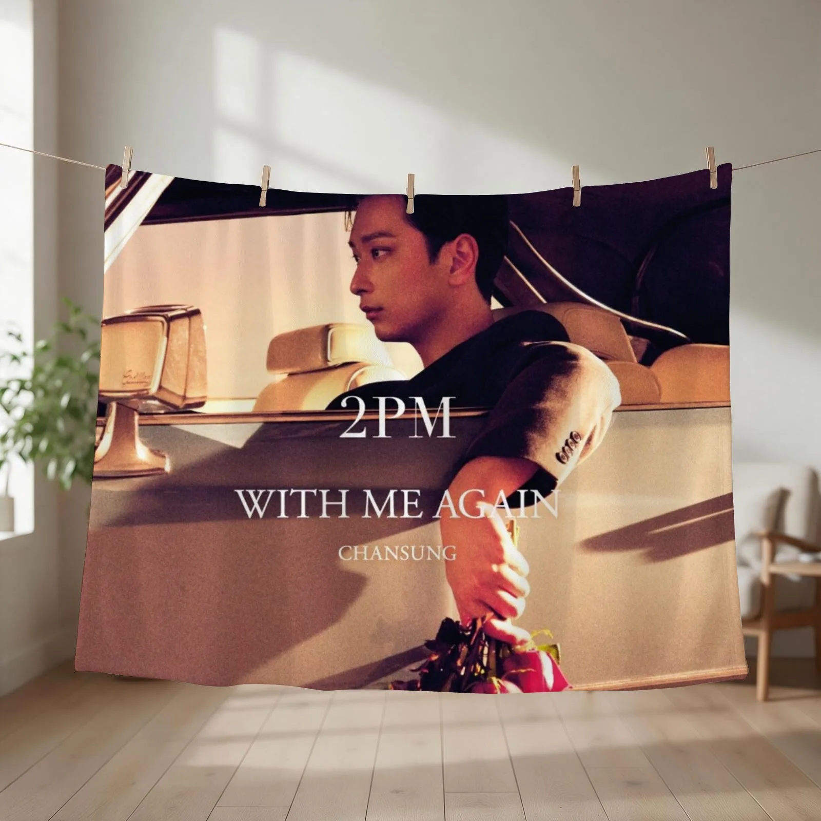2PM With Me Again - CHANSUNG Throw Blanket Thin Hair Loose Personalized Gift Blankets
