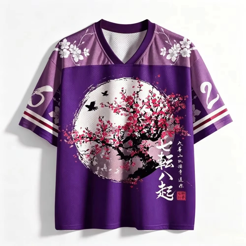 New Original Setsubu Japanese Ukiyo-e Washed Peony 3D Printable Breathable Quick-Drying Men's T-Shirt