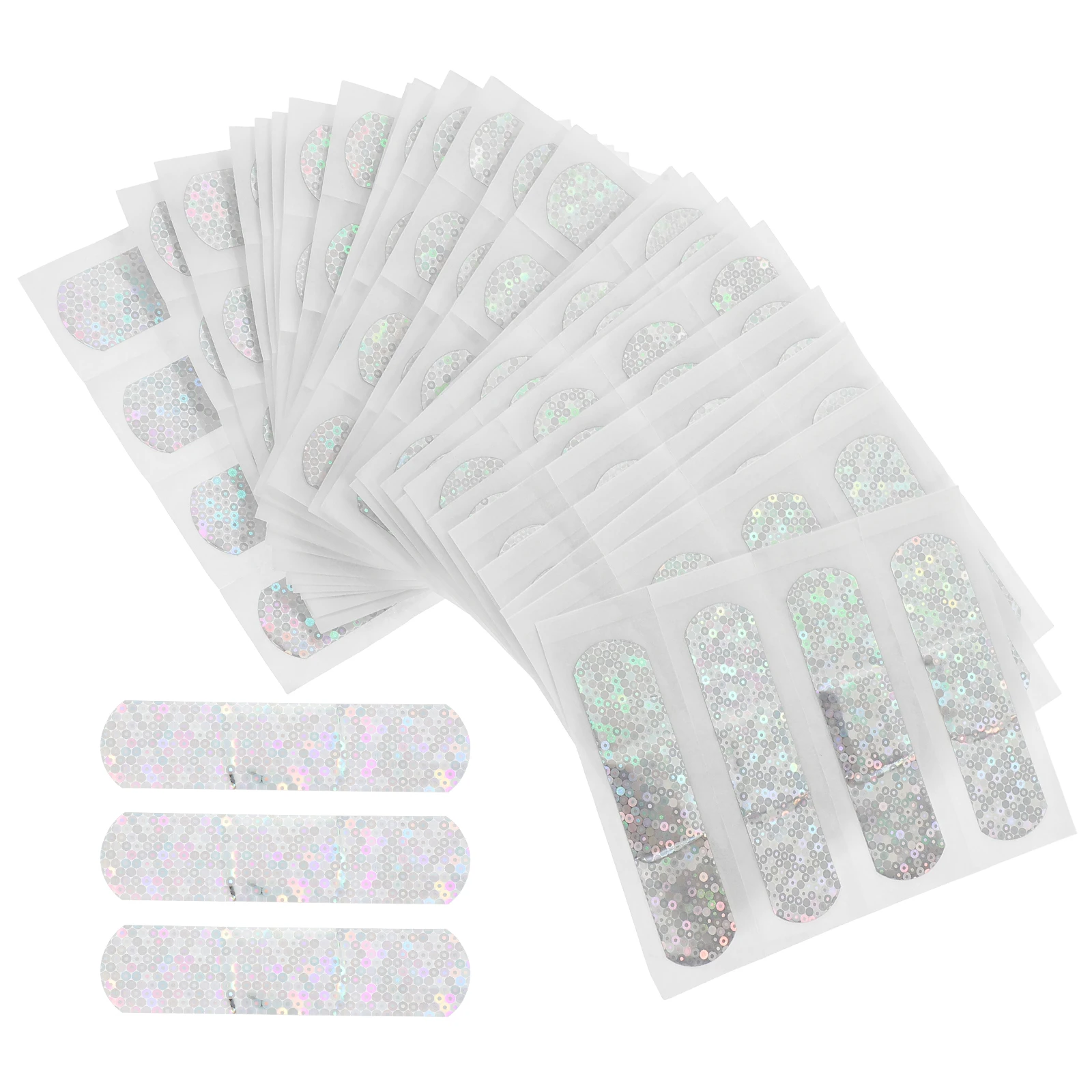 

100pcs Glitter Flash Waterproof Breathable Wound Care Sticker Adhesive Bandage Small Bandages Elastic Bandages