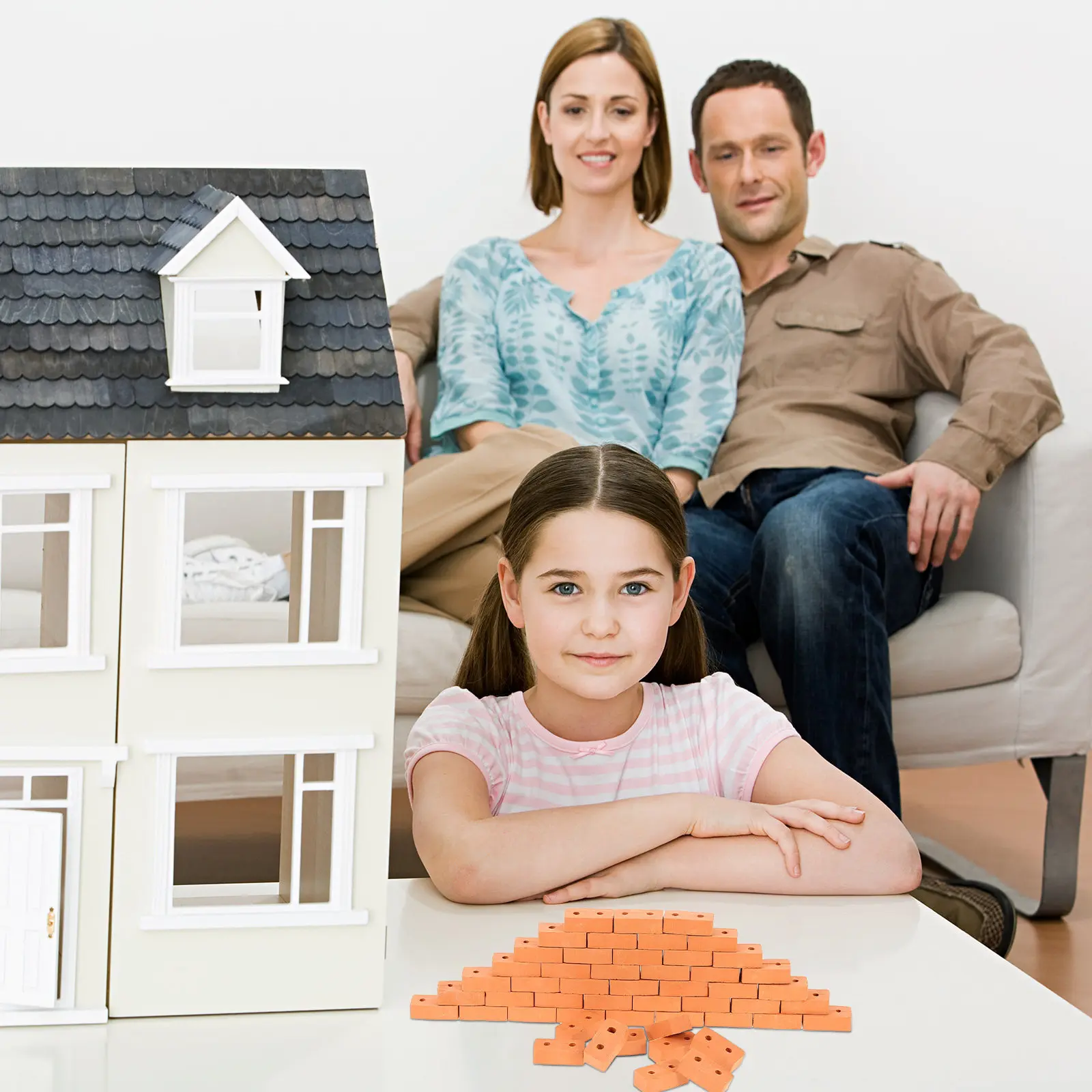 

Набор из 50 миниатюрных кирпичиков для создания сказочного сада, микроландшафта, тонких деталей, прочный, безопасный, подарочный набор для детского творчества