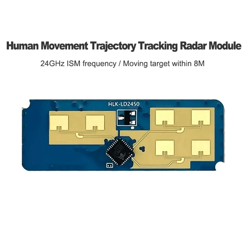 24G HLK-LD2450 fala milimetrowa moduł czujnika radarowego śledzenia ruchu człowieka LD2450 odległość wykrywania 8M inteligentnego domu