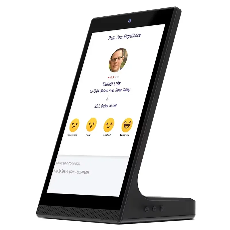 Portworld 10.1 Inch L-shape POS Tablet RK3562 Android 13 Capacitive Touch Desktop Order Menu for Restaurant