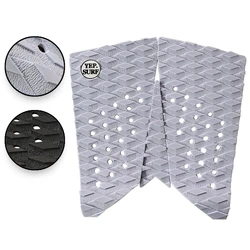 3pcs EVA Surfboard Traction Pads Anti-slip 3M Glue EVA Foam Surf Pad Grip Short Pads Mats Surfing Deck Cover Pads Front Pads