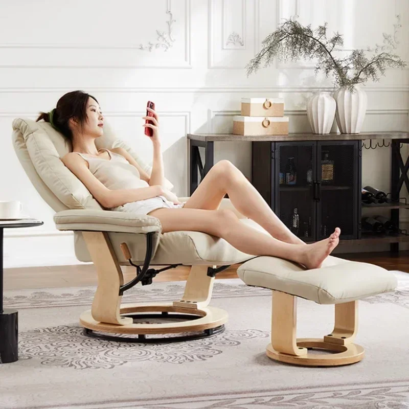 

Living room home, recliner multi-functional leisure, functional sofa solid wood rotating laz chair