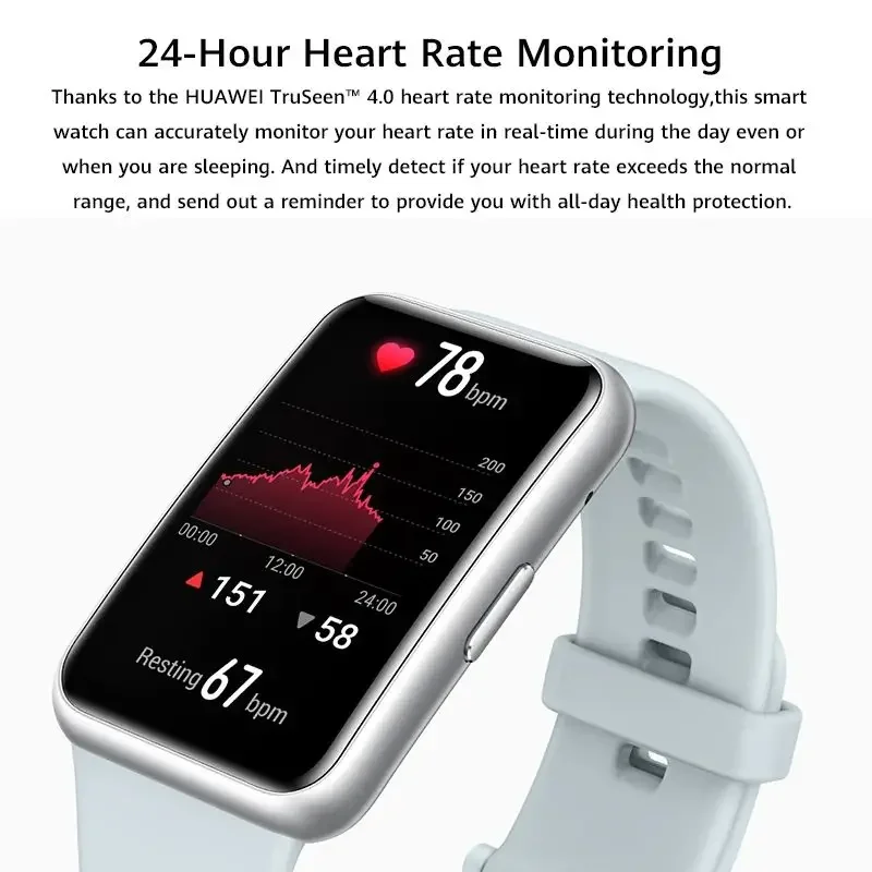Huawei WATCH FIT Smart Watch Sport Gestione della salute Orologio a colori con grande schermo