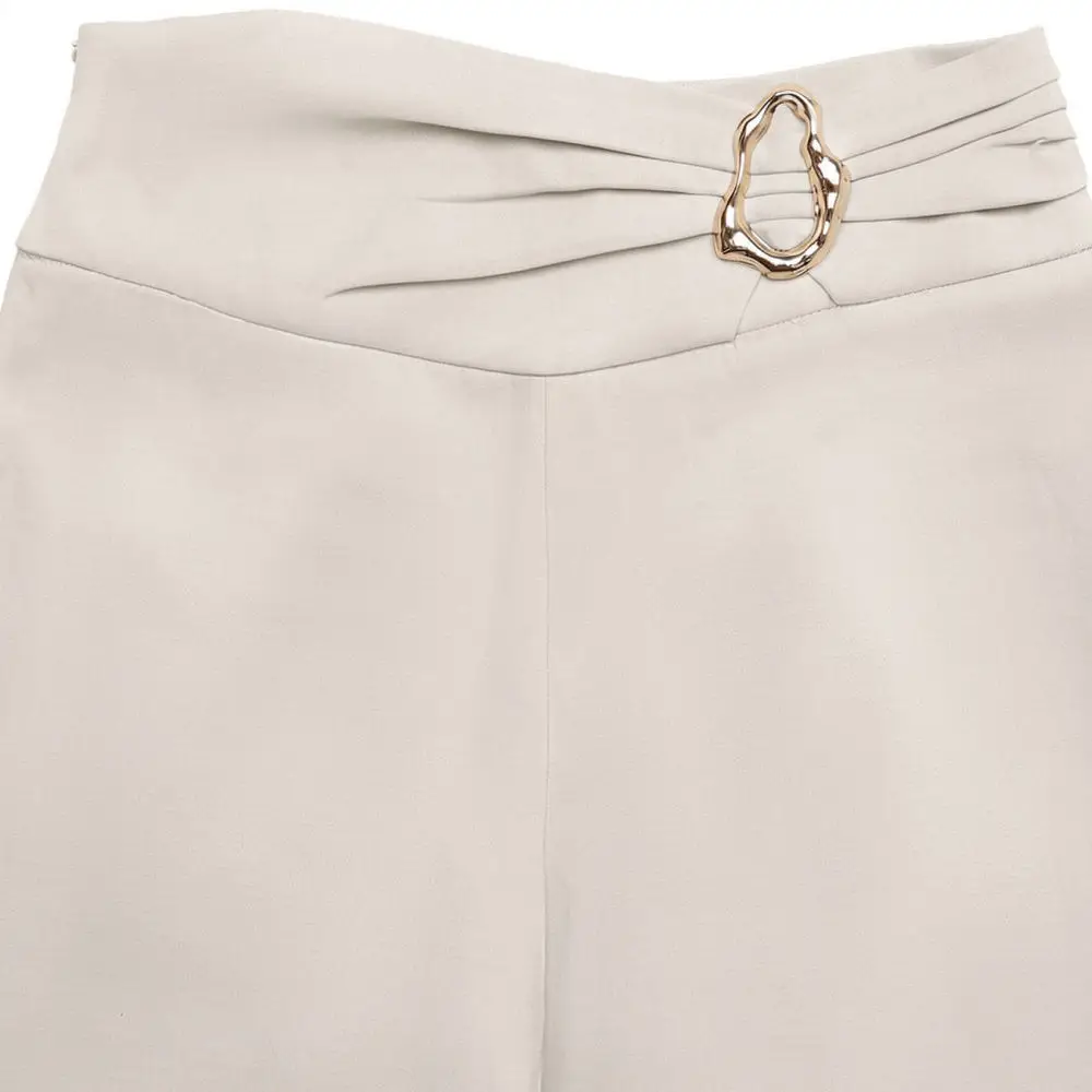 Chic High Waist Straight Leg Trousers Women Autumn Winter Office Casual Pants Solid Color Elegant Work Wear For YYFS Fashion