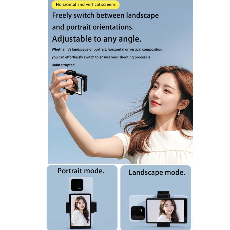 التحكم عن بعد/بلوتوث استقبال الفيديو اللاسلكي الخلفية التي تواجه شاشة تقاسم شاشة عرض السيلفي شاشة LCD مقسم الفيديو 2.4G