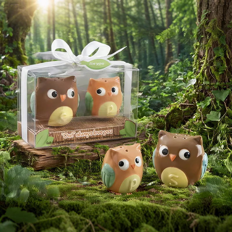 Owl Always Love You Ceramic Salt & Pepper Shakers Baby Shower Favors cooking tools wedding gift