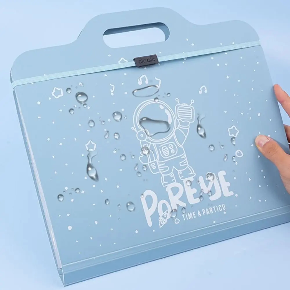 13 Pockets File Folder Portable Multifunctional Test Paper Storage Booklet Waterproof Dirtyproof Document Bag