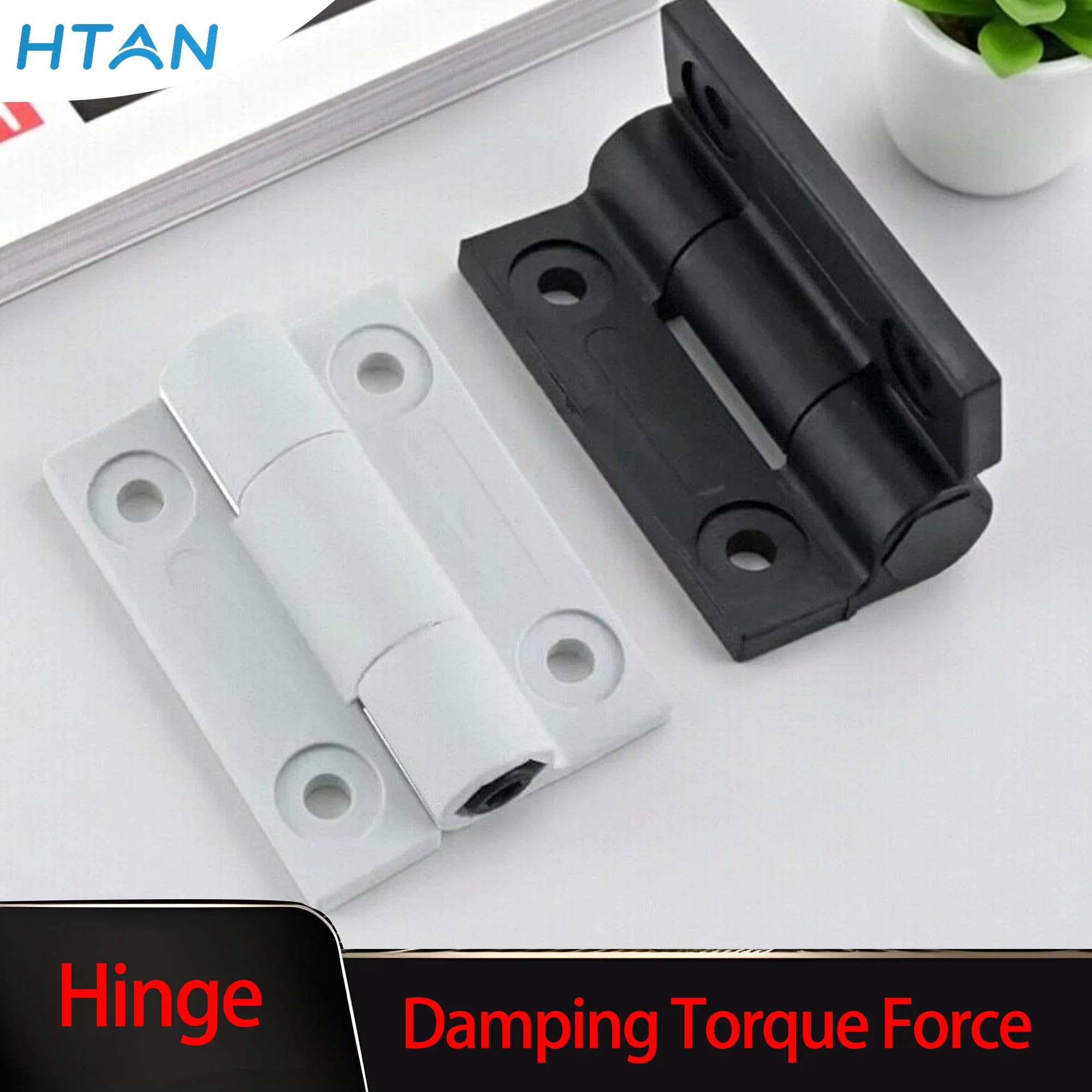 3pcs Black Plastic Damping Torque Hinge for Industrial Medical Equipment 270 Degree Free Positioning Adjustable Can Stop