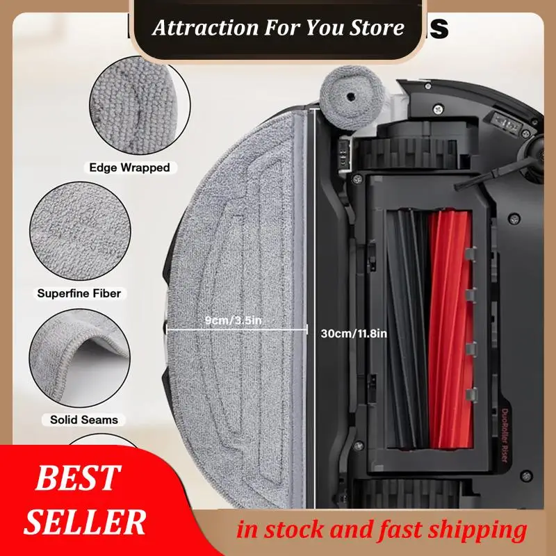 

Hot Selling Accessories Kit For Roborock S8 Maxv Ultra Robot Vacuum,Main Brushes,Dust Bags, Mop Cloths, Filters,Side Brushes