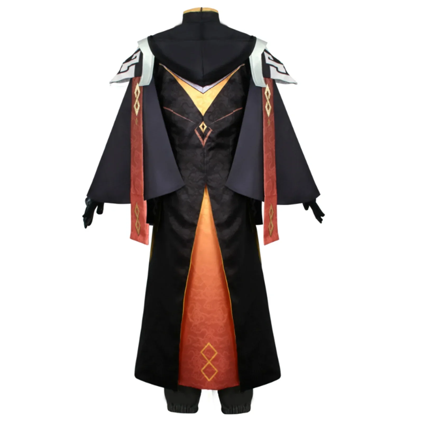 2023 Zhongli Morax Cosplay Game Genshin Impact Ostume Hanfu Zhong Li New Skin Morax Geo Anime Chinese Halloween Suit Wig