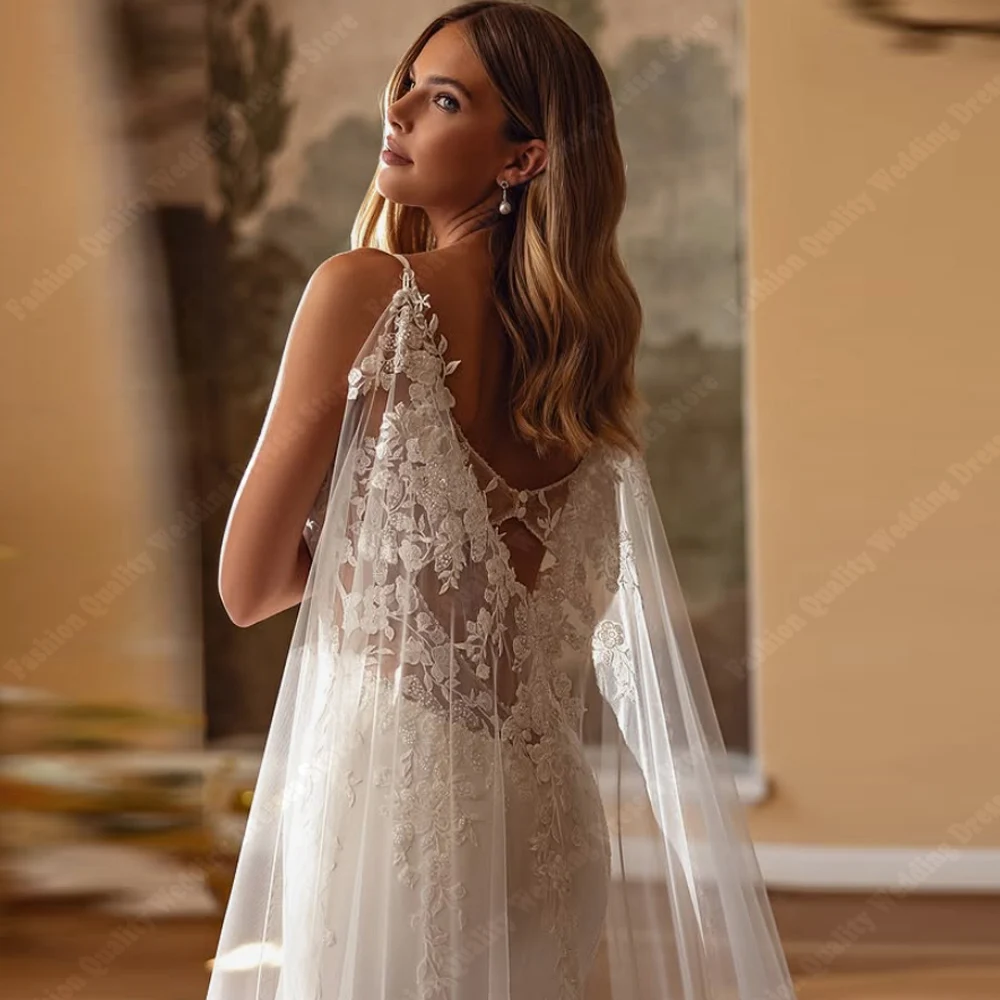 فساتين زفاف حورية البحر الساحرة للنساء مشرق مثير من الساتان زي العرائس طول التطهير مأدبة Vestidos De Novias 2026 مخصصة