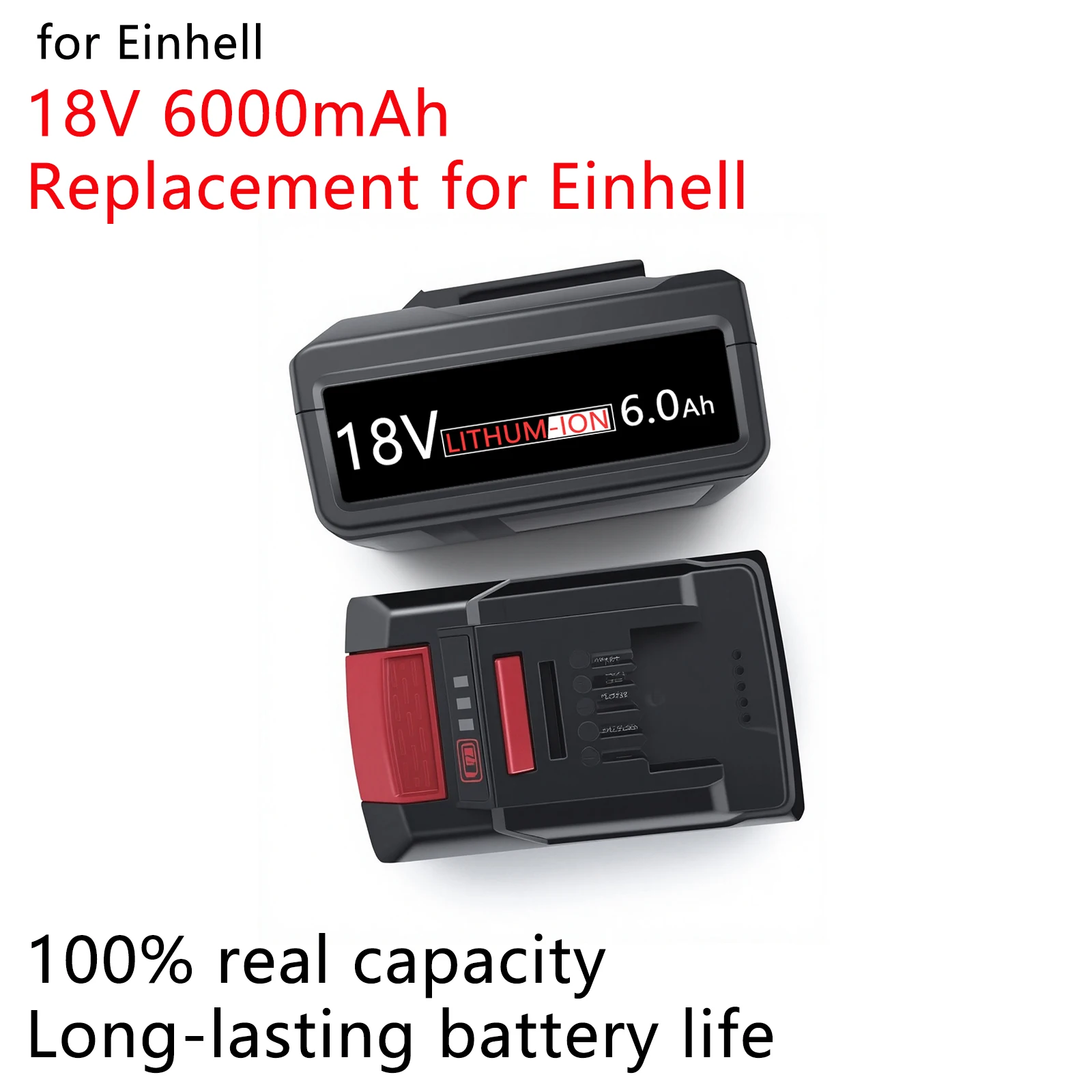

EIN18C2 PXBP-600 PX-BAT4 PX-BAT52 4511396 4511437 6000mAh 18V Li-ion Rechargeable Battery for EINHELL Power X-Change TC-CD18-2Li