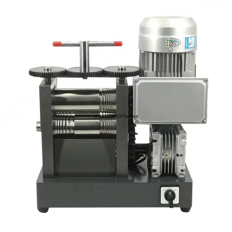 For Jewelry Rolling Mill Machine 1HP Electric Roller for Gold Silver Wire Chain Metal Sheet Press Processing Equipment