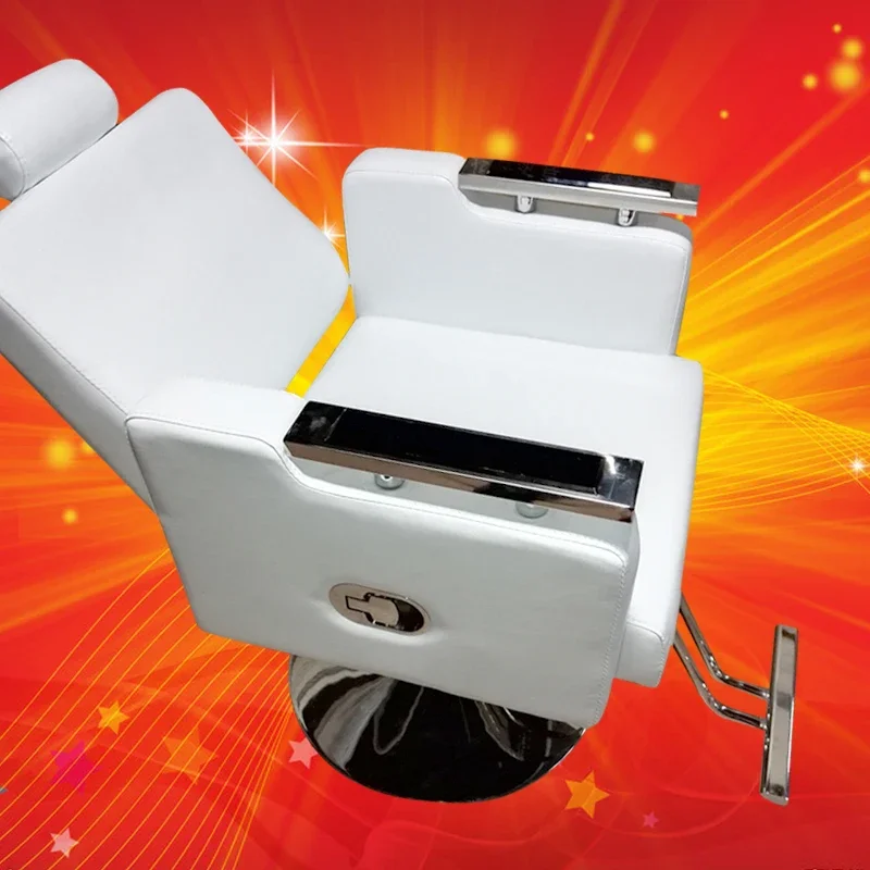 

Classic Upholstery Barber Chair Retro Men Simple Comfortable Vintage Foldable Chair Luxury Commercial Taburete Salon Furniture