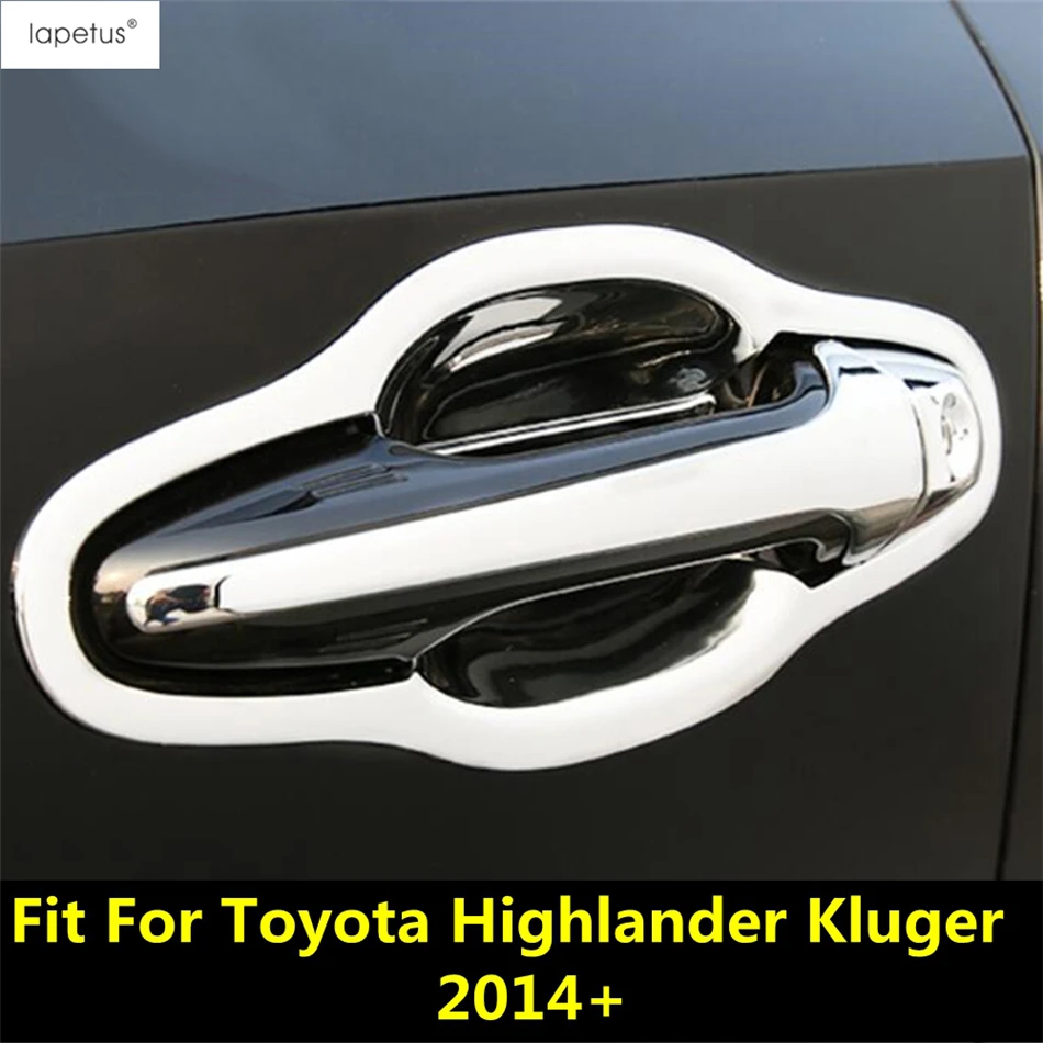 

Car Door Handle Bowl Frame Decoration Cover Trim For Toyota Highlander Kluger 2014 - 2019 ABS Chrome Accessories Exterior Kit