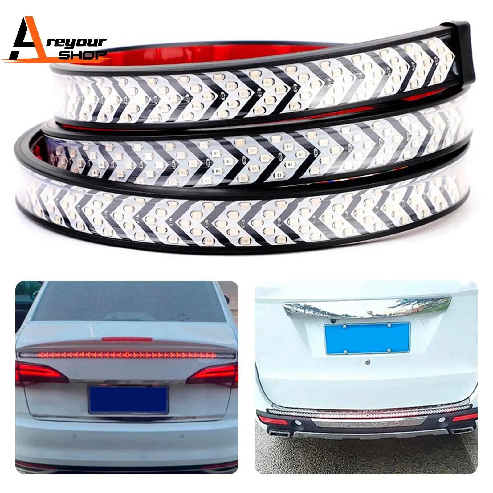 

Светодиодный задний фонарь для автомобиля, грузовика, указатель поворота, текущий динамический наконечник стрелы, 1 метр/1,5 метра