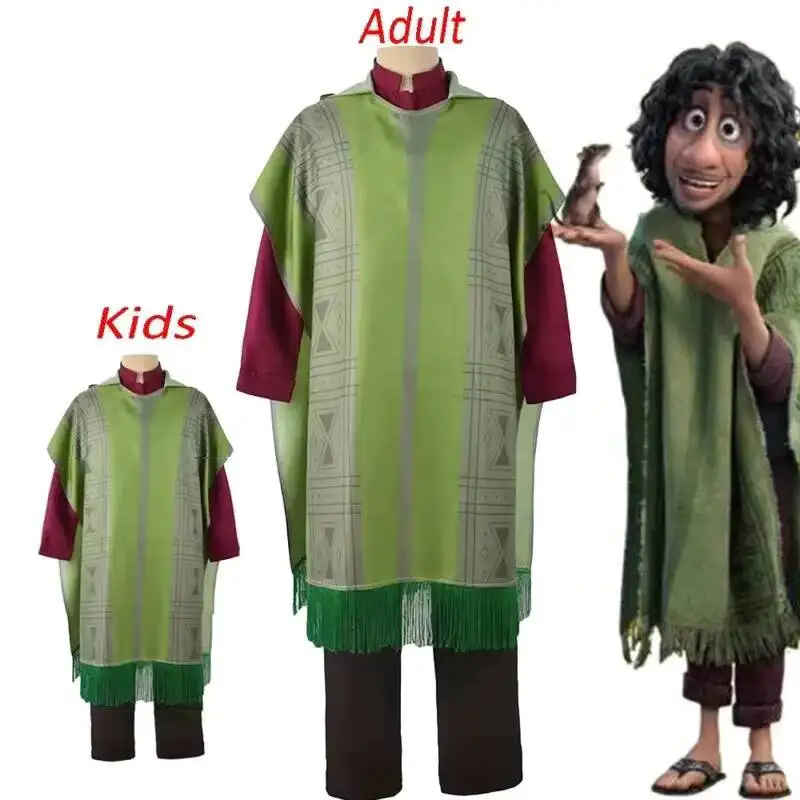 

Charm Bruno Madrigal Cosplay Costume Man Kids Suit Fancy For Birthday Carnival High Quality Halloween Party