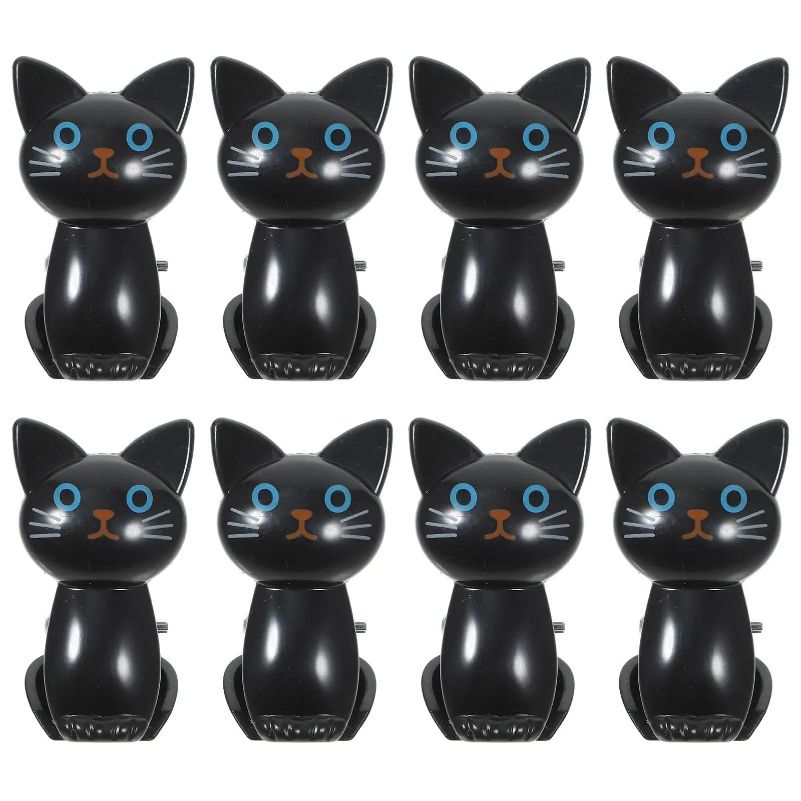 8 Pcs Paper Bag Clips Sealing Snack Cat Shaped Assorted Bags Reusable Food Plastic Chip