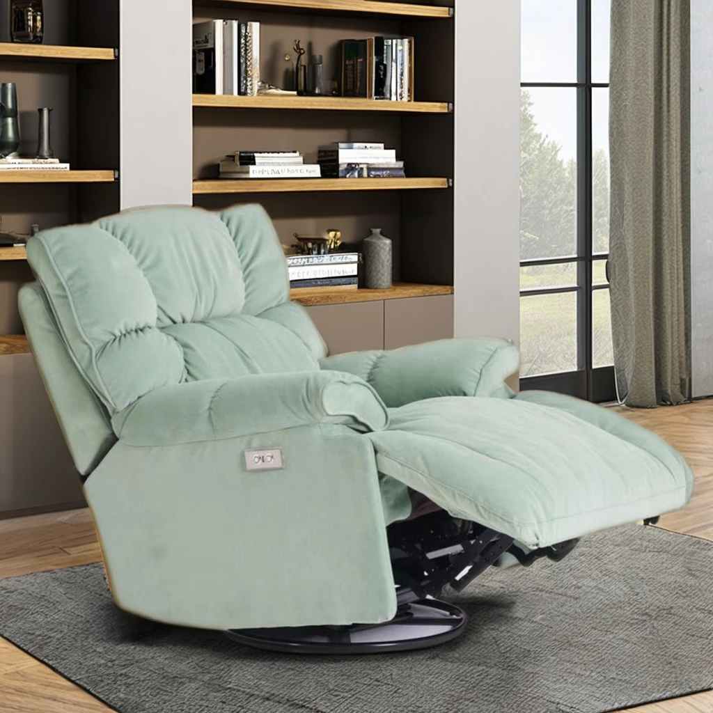 &* Modern Comfortable Multi-Functional Synthetic Leather Reclining Sofa Modular Bedroom Living Room Furniture Metal Wood